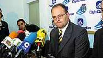 <B>DIJO ADIÓS</B>. Pepe Mel ofreció ayer su última conferencia de prensa.