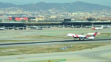 Alerta en el aeropuerto de Barcelona por una fuga radiactiva en un avión