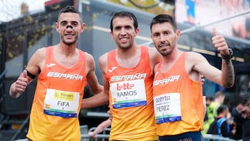 Fifa, Ramos y Pérez celebran el éxito (foto RFEA / Sportmedia)