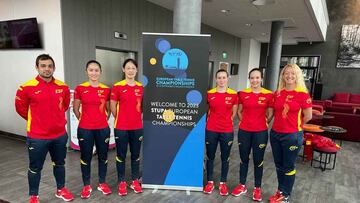 El equipo español para el Europeo de Suecia (@rfetm_tenismesa).