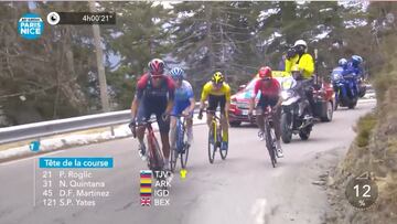 Nairo Quintana, Roglic, Dani Martínez en un increíble duelo en la París Niza