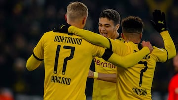 El Dortmund de los 'niños' triunfa: Reyna, Haaland y Sancho