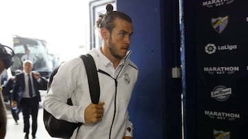 21/05/17 LLEGADA DEL REAL MADRID A LA ROSALEDA GARETH BALE