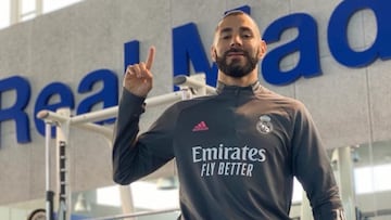 Benzema no est&aacute; descartado para el derbi ante el Atl&eacute;tico.