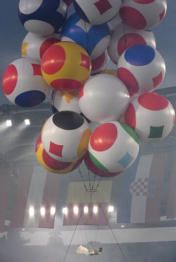 Ceremonia de apertura de la Euro 2020 en el estadio Olí­mpico de Roma.