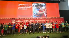 07/11/2019
 JAVIER TEBAS , VICENTE DEL BOSQUE
 PRESENTACION LIGA GENUINE SANTANDER 2019/2020