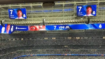 Vinicius Jr gets cold reception at Bernabéu during lineup announcement vs Alavés