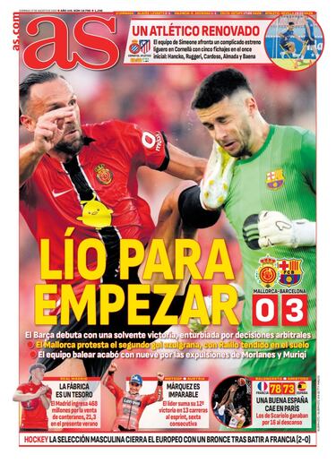 Las portadas de AS de agosto