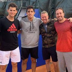 Garin tuvo en entrenamiento de lujo en Barcelona