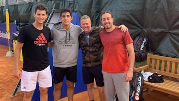 Garin tuvo en entrenamiento de lujo en Barcelona