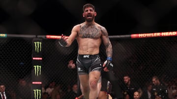 Ilia Topuria tras noquear a Jai Herbert.