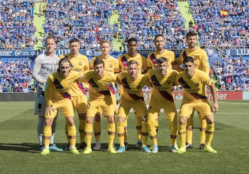 Once inicial del Barcelona 