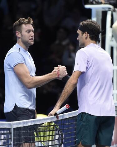 Federer opens ATP finals bid with victory over Sock