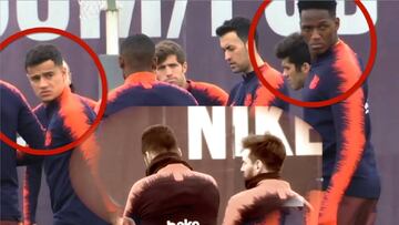 ¿Tensión en Barcelona?: Messi y Suárez hicieron esperar 3' a sus compañeros, ojo a las caras...