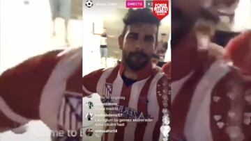 El bailecito loco de Diego Costa con la camiseta del Atleti