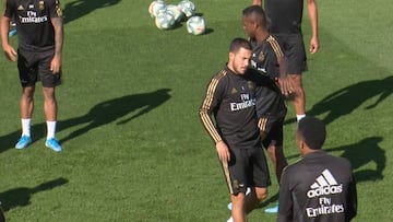 El gesto de Hazard a Vinicius que causó polémica en España