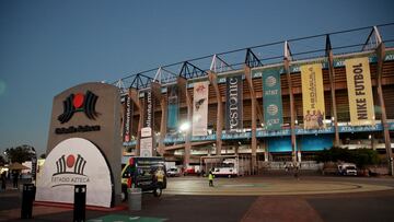 Esta es la entrada al Estadio Azteca, así luce previo a un partido del América.