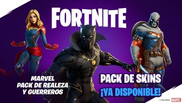 Fortnite: skins Black Panther, Capitana Marvel y Taskmaster ya disponibles