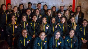 El equipo de Santa Fe femenino listo para la liga &Aacute;guila