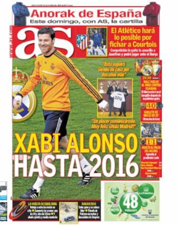 Las portadas de AS de enero