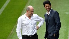 Nasser Al-Khelaifi y Antero Henrique, del PSG