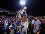 Vicente Sanchez of Cruz Azul during the final leg match between Cruz Azul and Vancouver Whitecaps as part of the CONCACAF Champions Cup 2025, at Olimpico Universitario Stadium on June 01, 2025 in Mexico City, Mexico.