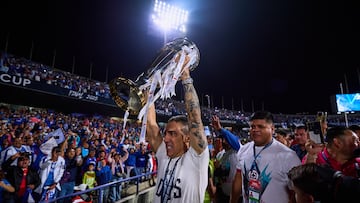 Vicente Sanchez of Cruz Azul during the final leg match between Cruz Azul and Vancouver Whitecaps as part of the CONCACAF Champions Cup 2025, at Olimpico Universitario Stadium on June 01, 2025 in Mexico City, Mexico.