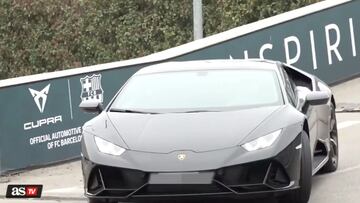 Trincao aparece con un increíble Lamborghini y escuchen el comentario de un aficionado