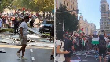 Gravísimas escenas en el centro de Madrid al paso de La Vuelta