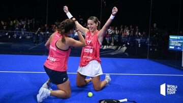 Paula Josemaría y Ari Sánchez celebran una victoria excelente.