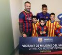 Neymar recibió a los visitantes 25 millones del Museo culé