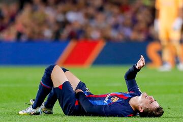 Gavi fue sustituído debido a un fuerte golpe.