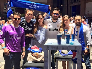 Algunas imágenes de como se vivió el encuentro entre Real Madrid y Juventus en diferentes lugares de la capital del país.
