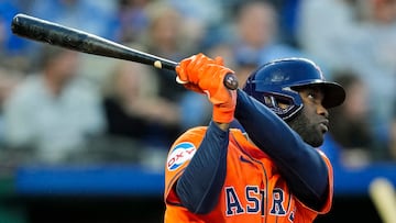 Yordan Alvarez is #44 of the Houston Astros.