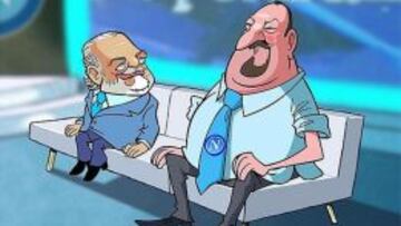 Benítez se convierte en dibujo animado para la tele italiana