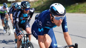 Oier Lazkano, ciclista del Movistar Team.