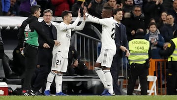 Vinicius y Brahim, jugadores del Real Madrid