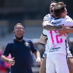 Pumas vence a Toluca en la jornada 14 del Guardianes 2020