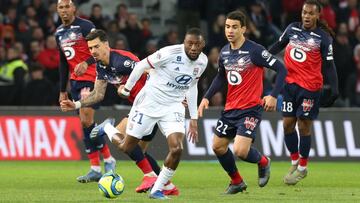 Ekambi, con el Lyon.