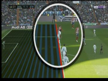 Posible fuera de juego en el 1-1 de Atlético.