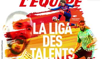 Portada de L'Équipe del 11 de junio de 2020 con protagonismo para el regreso de la competición de la Liga Santander.