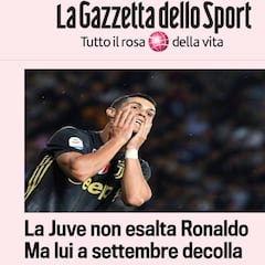 "La Juve no ensalza a Cristiano" e Italia lo reabutiza: 'CR 5,5'