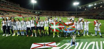 La Real Sociedad, campeonas de la Copa de la Reina.