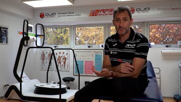 El fisioterapeuta de la Real Federación Española de Atletismo Ángel Basas.