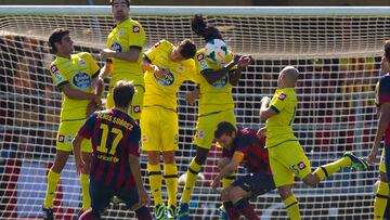 Barça B y Deportivo se enfrentan este domingo en el Johan Cruyff.