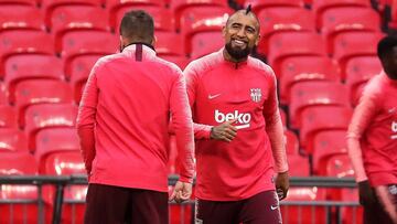 Vidal: "Estoy feliz en Barça; sé que vienen momentos lindos"