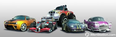 Coches de juguete en el contenido descargable de Burnout Paradise