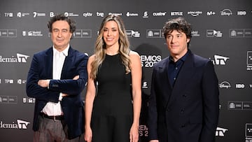 Pepe Rodriguez, Marta Sanahuja y Jordi Cruz en los Premios Iris 2025 en la Real Casa de Correo a 16 de Enero de 2026 en Madrid (España).
PREMIOS IRIS;ACADEMIA DE TV;FAMOSOS;PREMIOS;
Francisco Guerra / Europa Press
16/01/2026
