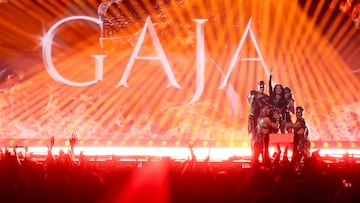 Justyna Steczkowska, representing Poland, performs "GAJA", during the first semi-final of the 2025 Eurovision Song Contest, in Basel, Switzerland, May 13, 2025. REUTERS/Denis Balibouse