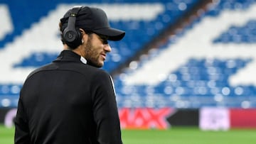 Neymar, en el Bernab&eacute;u.